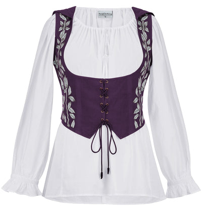 Tauriel Top Limited Edition Mystic Purple Silver Embroidery