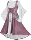 Tauriel Maxi Set Limited Edition Dusty Rose Silver Embroidery