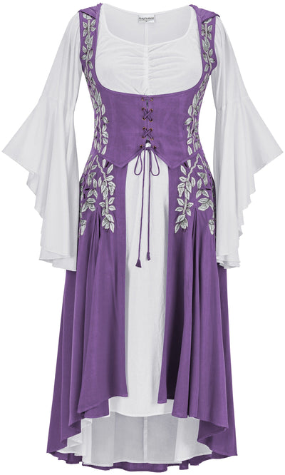 Tauriel Maxi Set Limited Edition Purple Thistle Silver Embroidery